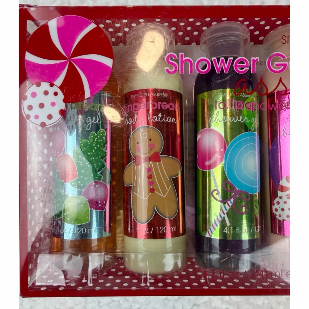 (NIB) SIMPLE PLEASURES • Holiday Shower Gel & Body Lotion Assortment Gift Set - Picture 4 of 11